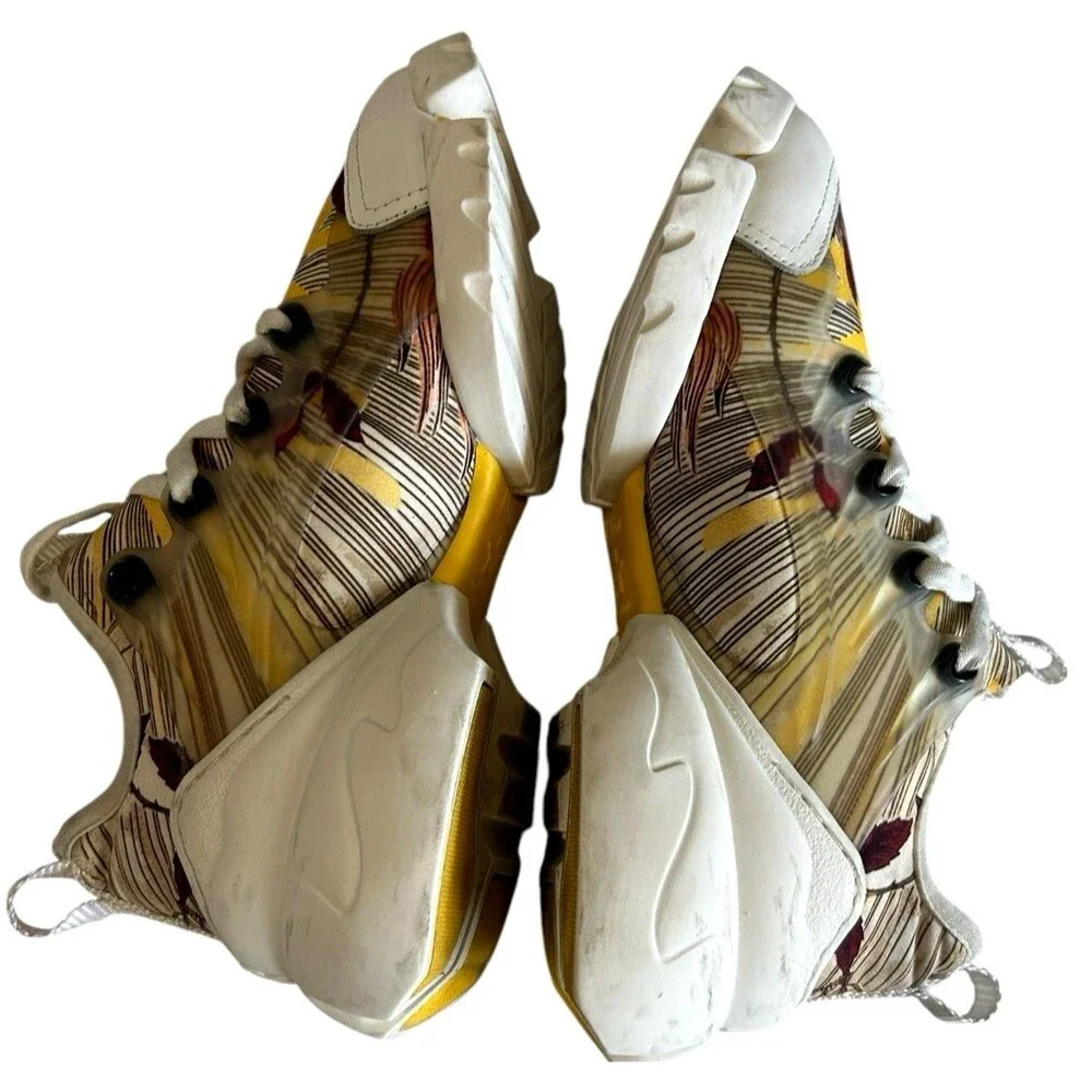 Christian Dior D Connect Chunky Floral Slip on Lace Sneaker 07-10N Size 37-38 - Picture 10 of 16